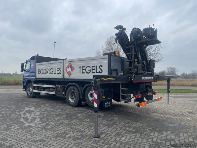 Open body Volvo FM 440 6x2 / Platform / Hiab 166 D-3 Pro Crane-...