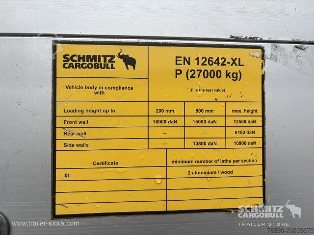 Open semitrailer with tarp Schmitz Cargobull Semitrailer Curtainsider Standard