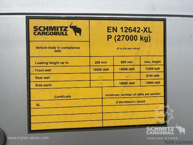 Open semitrailer with tarp Schmitz Cargobull Semitrailer Curtainsider Standard