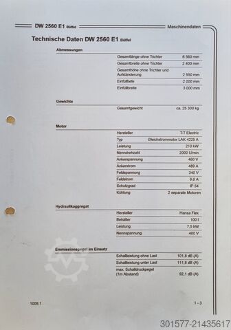 Single shaft shredder Doppstadt DW 2560 E1