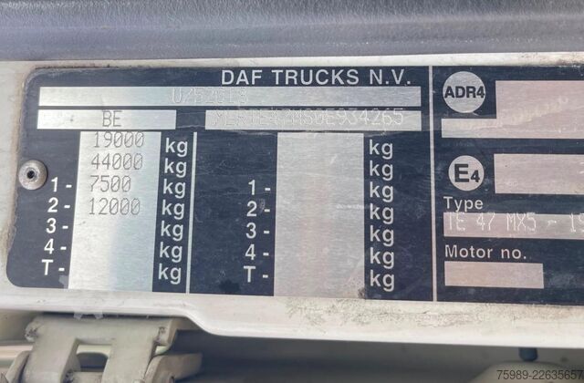 Standard tractor DAF XF 105.460 EURO 5, RETARDER, FRIGO