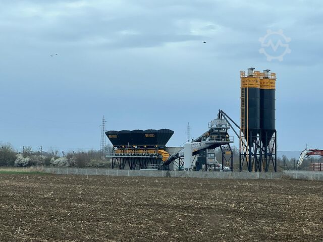 Stationäre Betonmischanlage FABO Concrete Plant 60 m³/h Compact Concrete Batching Plant