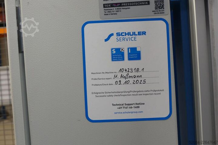 Tox -Pressotechnik Tox -Pressotechnik Typ PC050.338.A.001