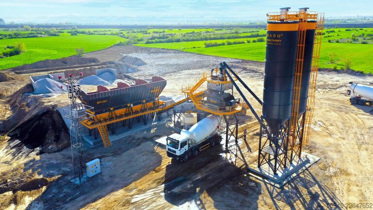 Stationäres Betonmischwerk FABO Sabit Beton Santralleri COMPACT-120 Sabit Beton Santrali