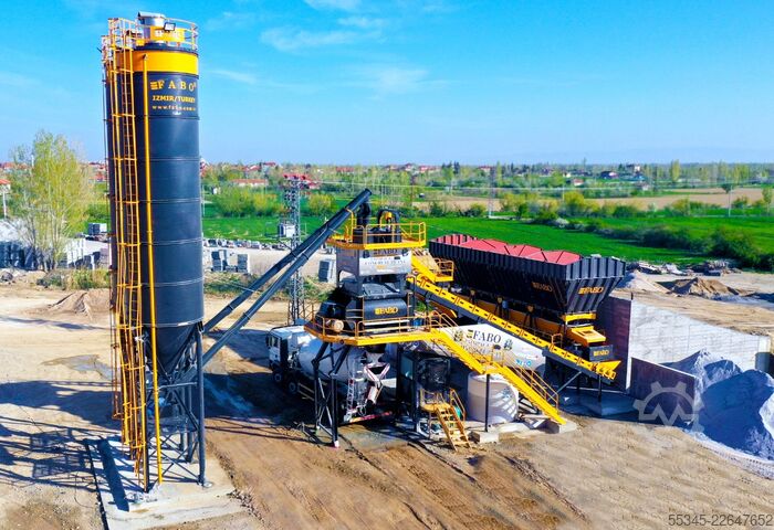 Stationäres Betonmischwerk FABO Sabit Beton Santralleri COMPACT-120 Sabit Beton Santrali
