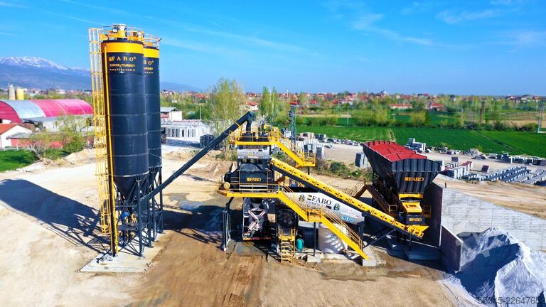 Stationäres Betonmischwerk FABO Sabit Beton Santralleri COMPACT-120 Sabit Beton Santrali
