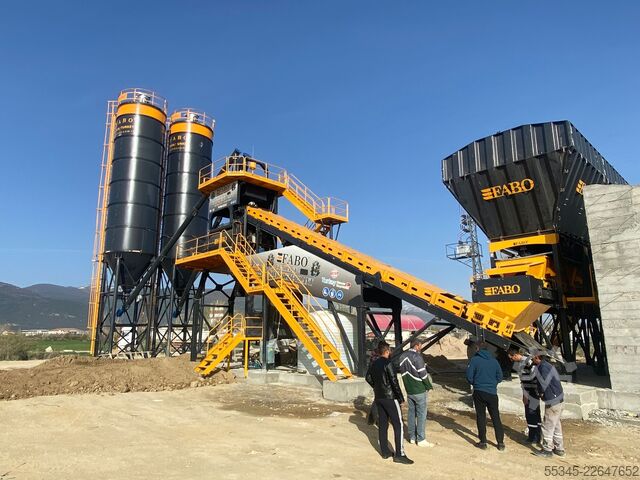 Stationäres Betonmischwerk FABO Sabit Beton Santralleri COMPACT-120 Sabit Beton Santrali