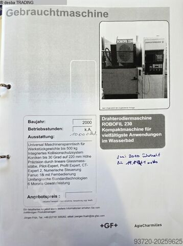 Drahterodiermaschine CHARMILLES ROBOFIL 230 F