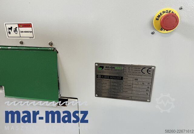 Vier-Seiten-Hobelmaschine REIGNMAC RMM416 do mokrego i suchego drewna