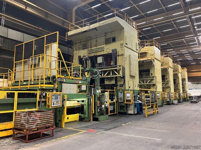 Pressenlinie Weingarten/Schuler 1x ZS1600.48  &  3x P4E2 SQB 1000 & 1xDPQV4-1000