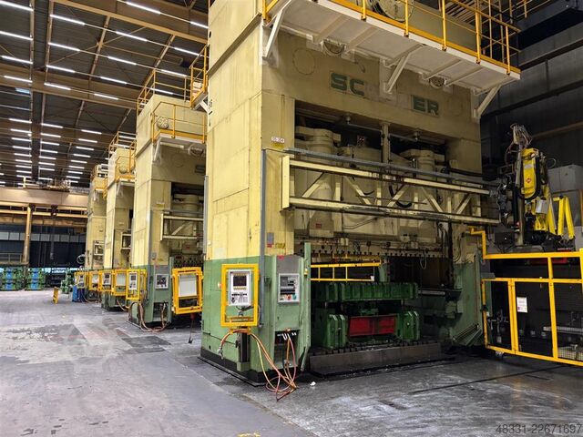 Pressenlinie Weingarten/Schuler 1x ZS1600.48  &  3x P4E2 SQB 1000 & 1xDPQV4-1000