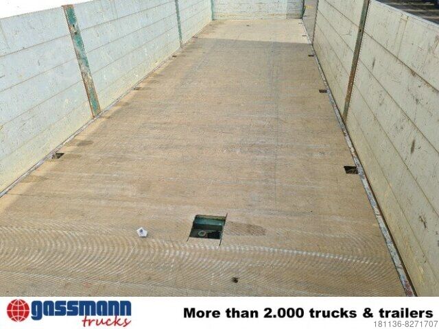 Open semitrailer with tarp Schelling SCHELLING 504 H 22 mit Kran Ferrari 708, 7m/t