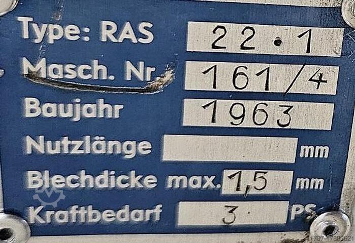 Falzformer RAS 22.1 RAS 22.1