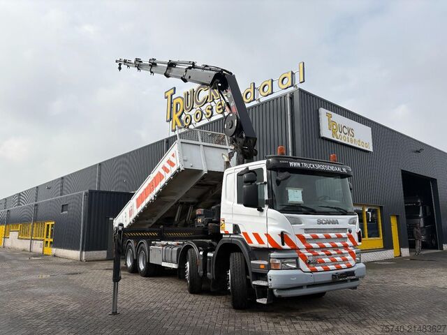 Kipper mit Kran Scania P360 + 8x4 + HIAB 288 EP-5 HIPRO + REMOTE + EURO 5