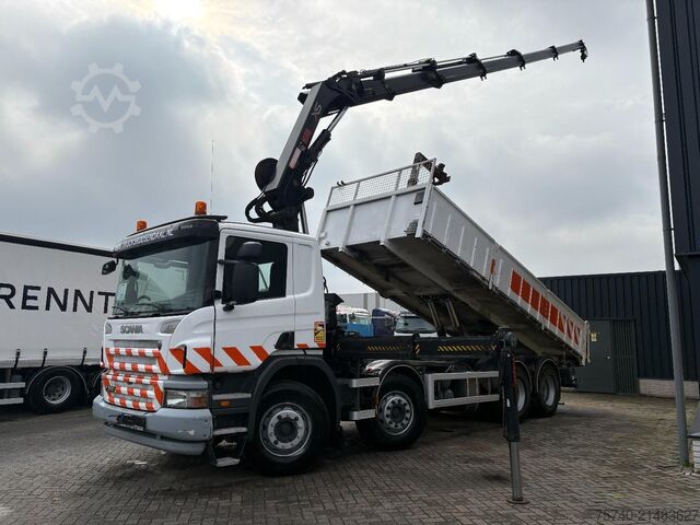 Kipper mit Kran Scania P360 + 8x4 + HIAB 288 EP-5 HIPRO + REMOTE + EURO 5