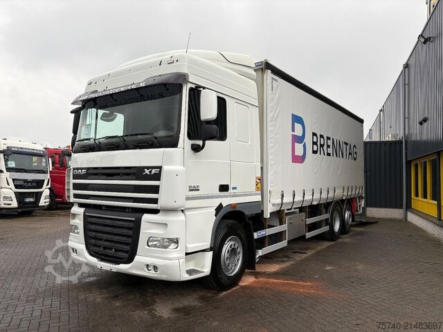 Schiebeplane DAF XF 105.410 + EURO 5 + 6X2 + LIFT + MANUAL