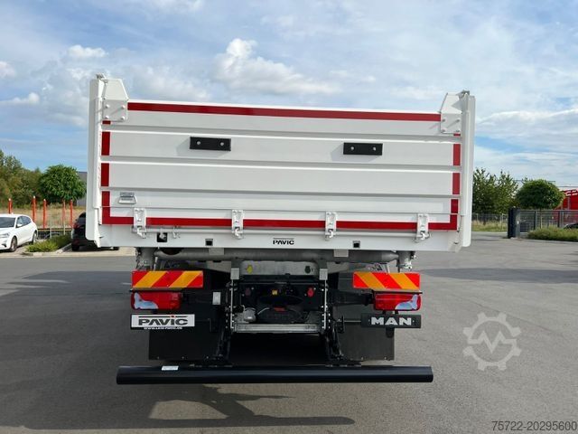 Three-sided tipper truck MAN TGS 26.480 6x4 Krankipper Fassi F255.A.2.24