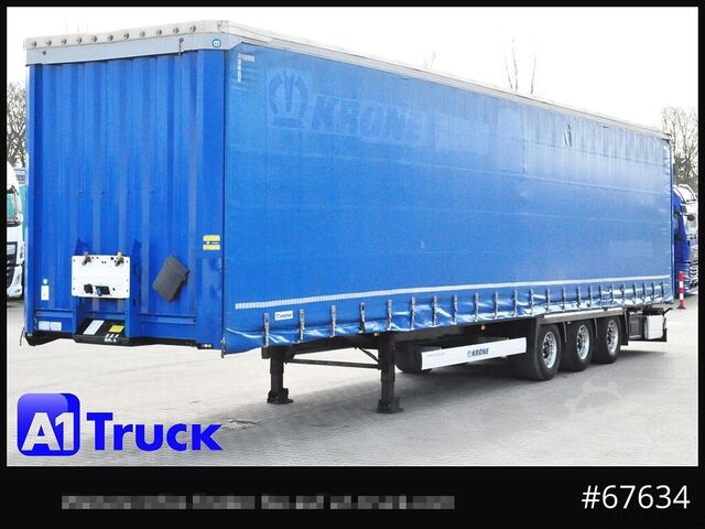 Auflieger mit Pritsche & Plane KRONE SD, Tautliner Mega, 1 Vorbesitzer