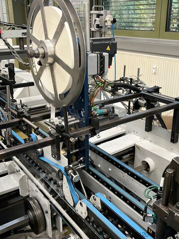 Folding carton gluing machine Bobst Domino 110 M