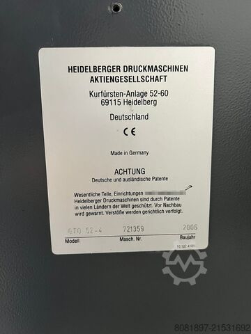 Offsetdruckmaschine Heidelberg Printmaster GTO 52-4