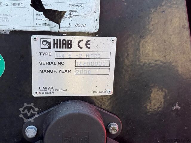 Tipper with crane MAN TGA 26.360 6x6 Kipper/ Hiab 144 E-2 HiPro Euro 5