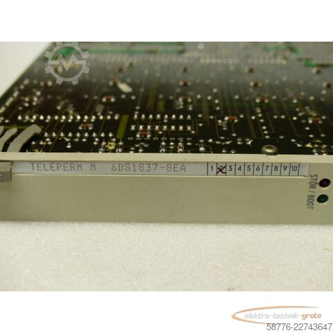 Komponente Siemens Teleperm M 6DS1837-8EA Ram Speicherbaugruppe E Stand 2 SN CO960610