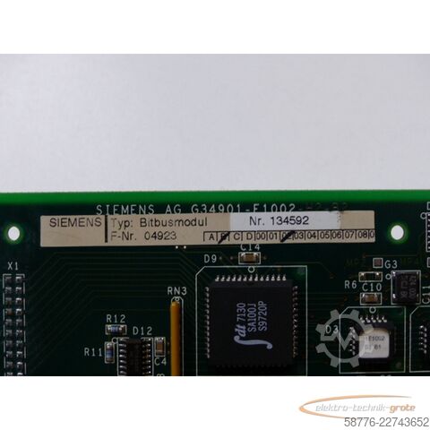 Komponente  Siemens Trumpf AG G34901-F1002-H2-B2 / 134592 Bitbusmodul