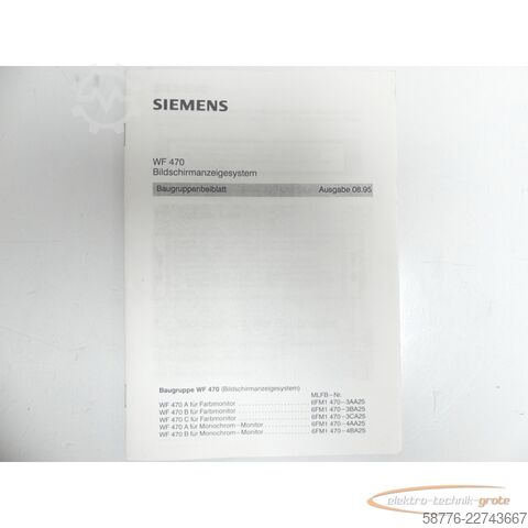 Komponente Siemens WF470 6FM1470-3AA25 Anzeigebaugruppe - ! -