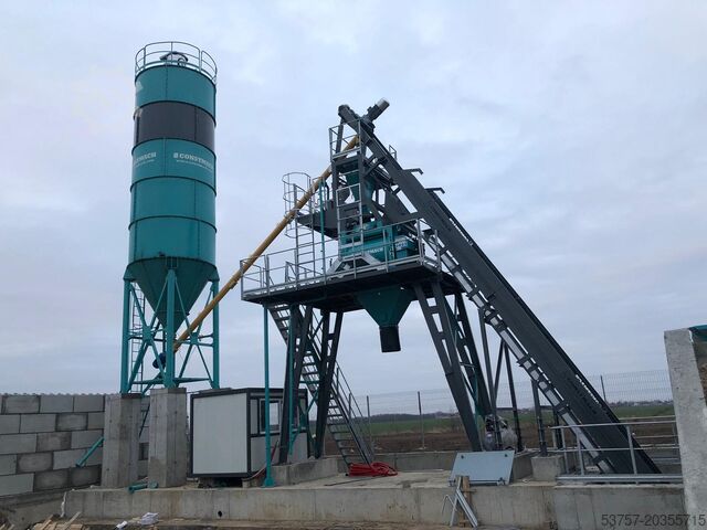 Concrete mixing plant, concrete plant CONSTMACH Concrete Batching Plant 60 M3/H Compact Concrete Batching Plant