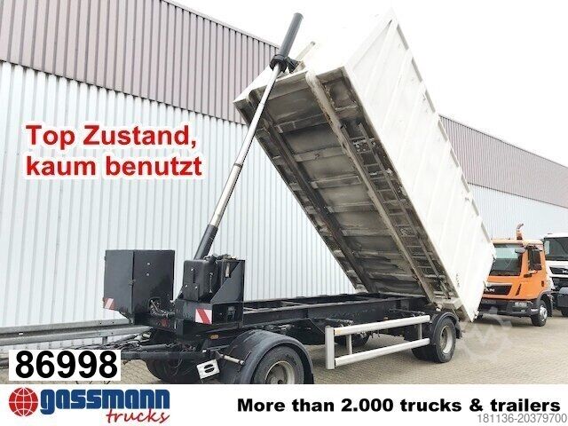 Three-way tipper trailer Hüffermann HDK 1860 Hinterkippmulde ca. 28m³ mit