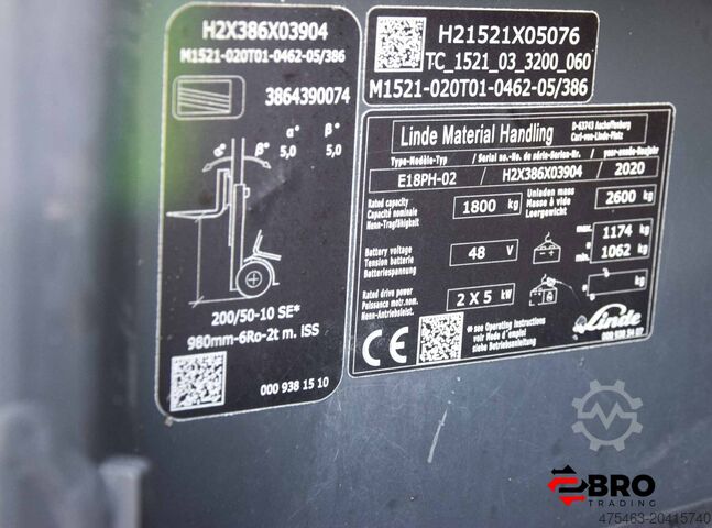 Gabelstapler Linde E18PH-02 EVO Triplex