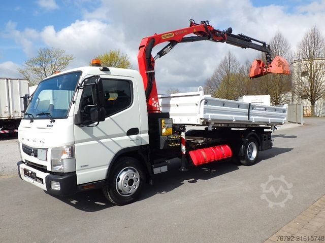 Dreiseitenkipper FUSO 7 C 18 Kipper 3,9m/Palfinger Kran/Greifer/2xAHK