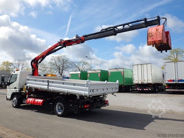 Dreiseitenkipper FUSO 7 C 18 Kipper 3,9m/Palfinger Kran/Greifer/2xAHK