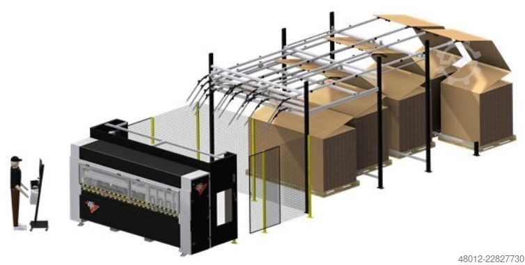 Papierverpackungsmaschine Kartonschneidemaschine LCR LORENZONI LCR 12, Endloswellpappe