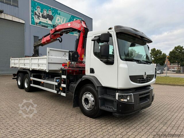 Truck mounted crane RENAULT Premium Lander 310.26 6x4 Kipper /Kran