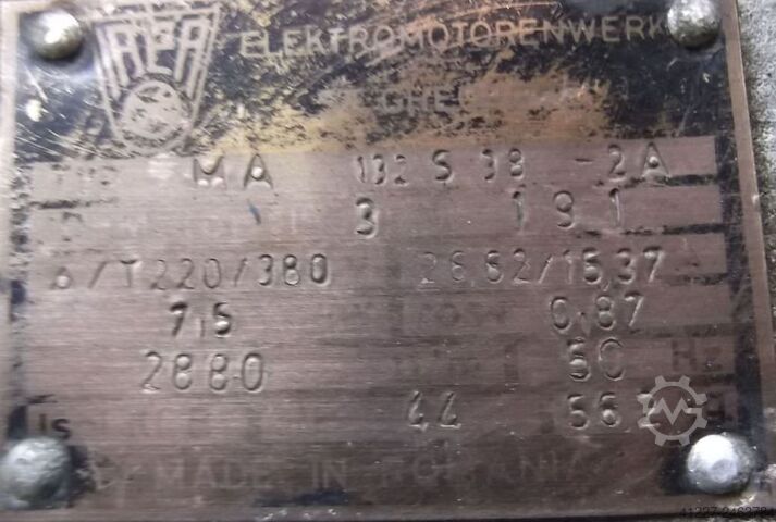 Electric motor 7.5 kW 2880 Rpm IAEA MA 132S38-2A