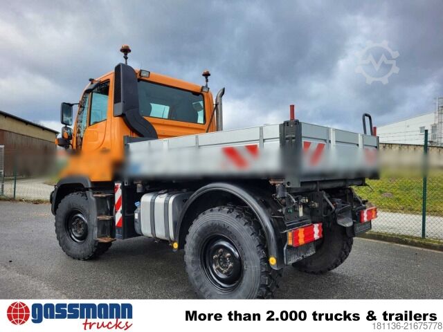 Special purpose truck Unimog U 300 4x4, Kipper, VarioPilot, Kommunalhydraulik,