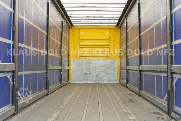 Open semitrailer with tarp FRUEHAUF Pritsche Plane SAF Achsen Liftachse