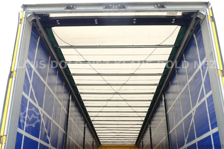 Open semitrailer with tarp FRUEHAUF Pritsche Plane SAF Achsen Liftachse