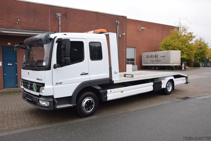 Autotransporter Mercedes-Benz Atego 818 Abschepp. Seilwinde AHK Klima Liege