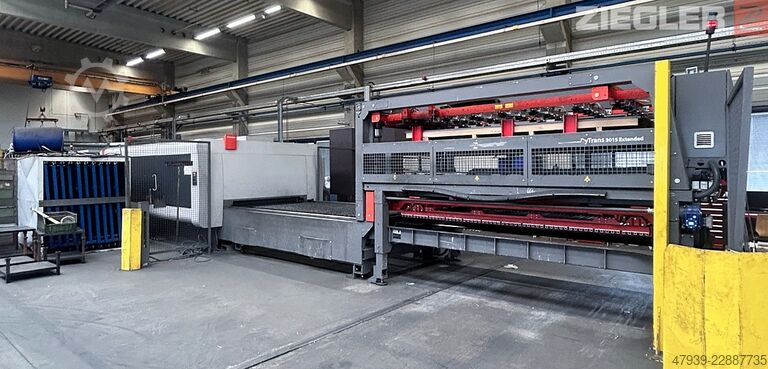 Laserschneidmaschine + Be-/Entladesystem Bystronic BySprint Fiber 3015 4 kW + ByTrans 3015