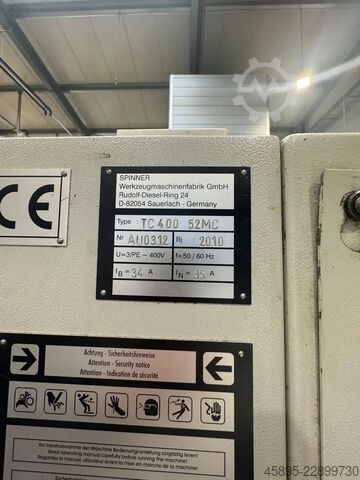 CNC Turning and Milling Machine SPINNER TC 400-52 MC