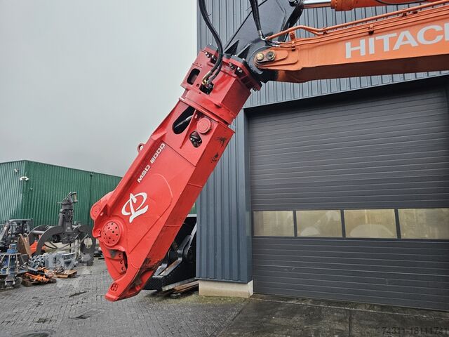 Mobile excavator hitachi zx210-6 labounty genesis msd2000r scrap shear fortress