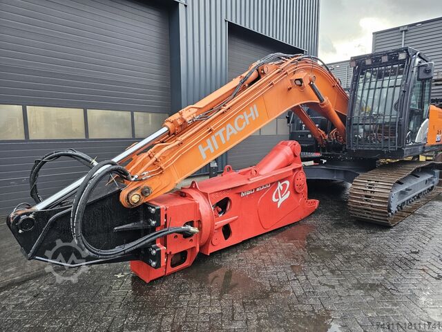 Mobile excavator hitachi zx210-6 labounty genesis msd2000r scrap shear fortress