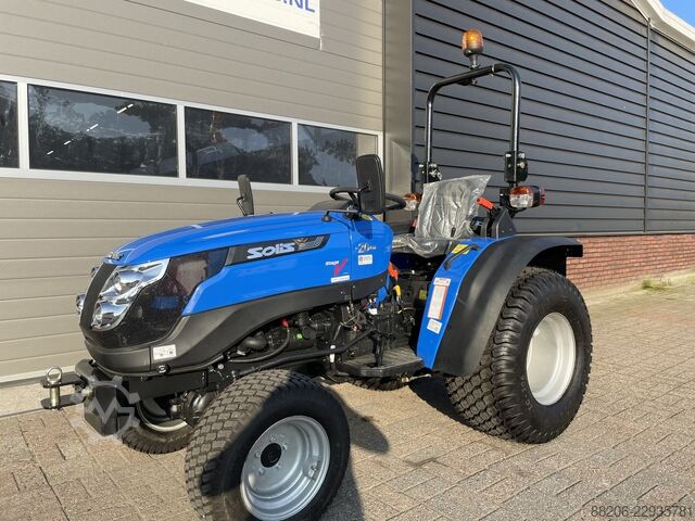 Solis 20 4WD (18.5 HP Mitsubishi) mini tractor NEW turf tires SOLIS 20 4WD (18.5 PK mitsubishi) minitractor NIEUW gazonbanden