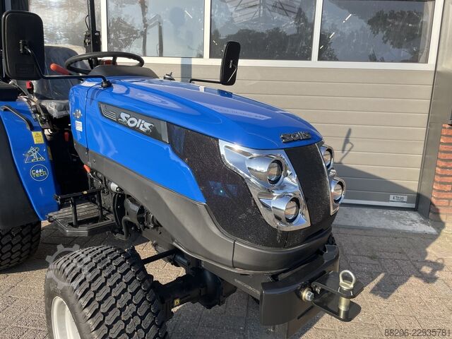 Solis 20 4WD (18.5 HP Mitsubishi) mini tractor NEW turf tires SOLIS 20 4WD (18.5 PK mitsubishi) minitractor NIEUW gazonbanden