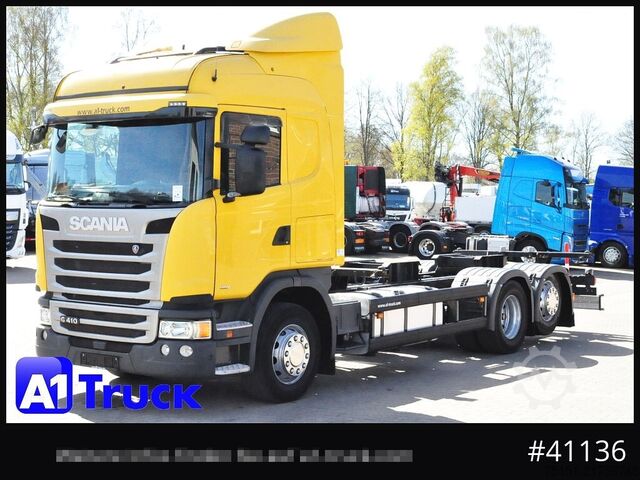 Wechselfahrgestell LKW SCANIA G410 LB 6x2  BDF 7.45 WB Lenkachse E6