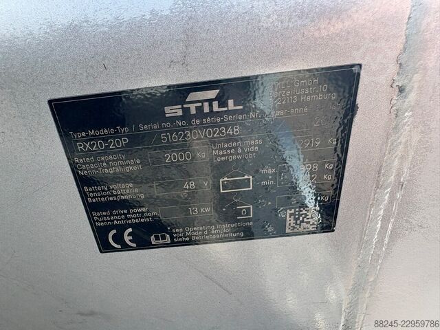 VS-23128 Electric triplex mast forklift Still RX20-20p STILL RX20-20p