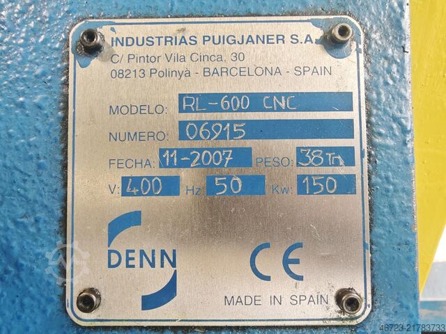 CNC flow forming machine DENN RL-600 CNC