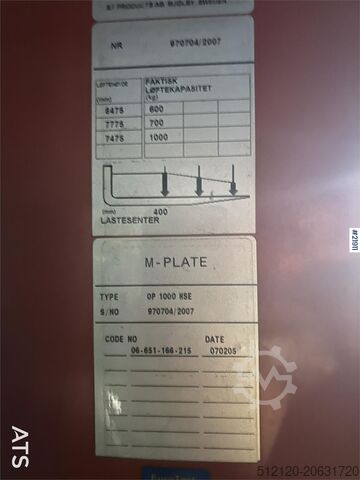 Forklift BT OP 1000 HSE Electric truck